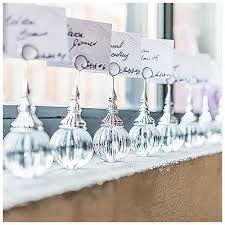 marque place mariage en forme de cristal